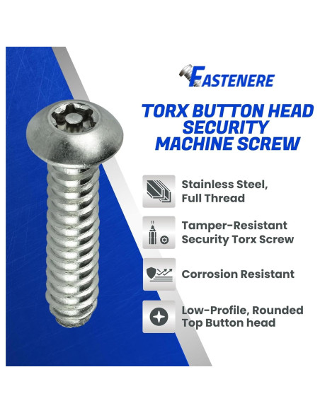 Tornillos de Seguridad Torx Fastenere 3/8-16 x 2.54 cm Acero Inoxidable