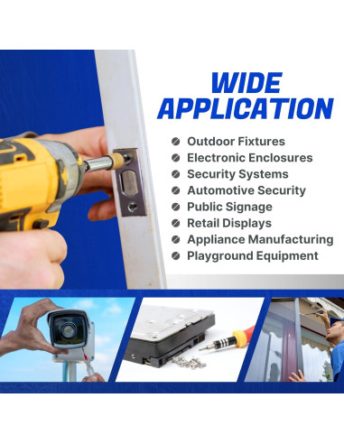 Tornillos de Seguridad Torx Fastenere 3/8-16 x 2.54 cm Acero Inoxidable