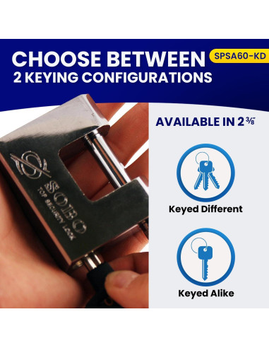 Cerradura de Alta Seguridad FJM SPSA60-CR 60mm D-Style Cromada