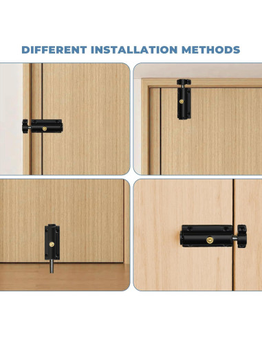 Cierre Automático de Pestillo Mooche Negro 4.57x2.54cm