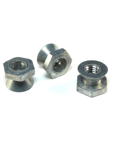 12 Tuercas de Corte 1/4-20 Zamak5 a Prueba de Robo