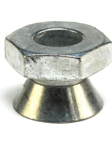 12 Tuercas de Corte 1/4-20 Zamak5 a Prueba de Robo