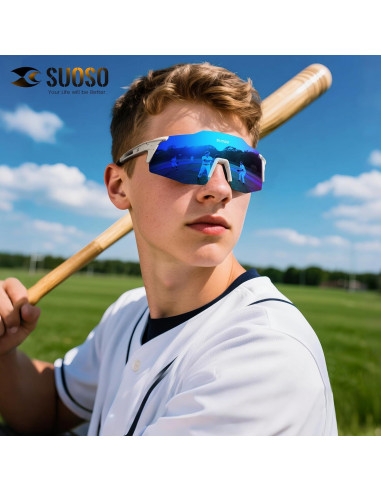 Gafas de Sol Deportivas Suoso Polarizadas UV400 para Hombres