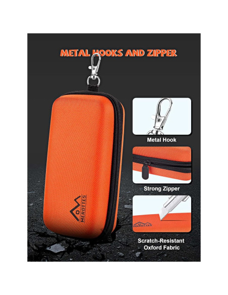 Estuche Doble para Gafas MERDTTES Naranja Funda Dura EVA