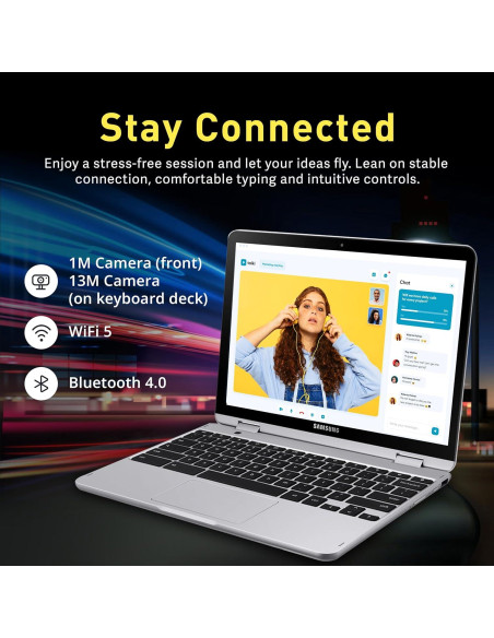 Laptop 2-en-1 Samsung Chromebook Plus 12.2" FHD 4GB RAM 224GB