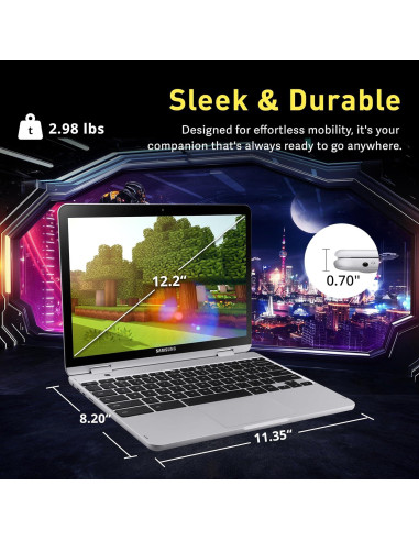 Laptop 2-en-1 Samsung Chromebook Plus 12.2" FHD 4GB RAM 224GB