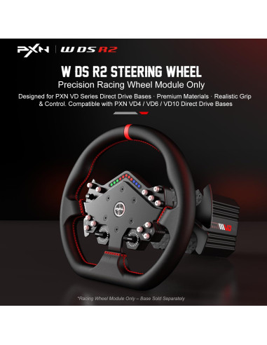 Volante de Carreras Gaming PXN W DS R2 - 11.4" (29 cm) RGB