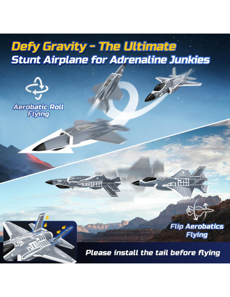 Avión RC DEERC F35 Sin Escobillas 32x9x43cm 0.68kg