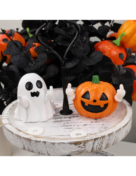 Figurita de Fantasma Halloween QINJIEJIE Decoración Resina 5.5cm