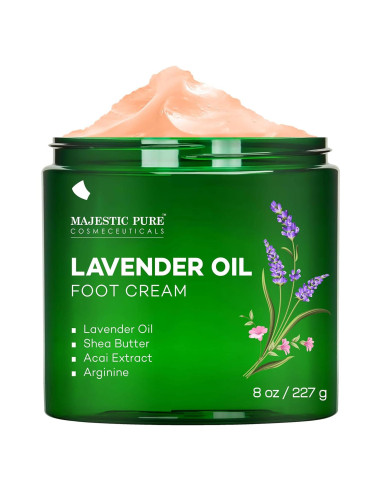 Crema para Pies Calentadora Majestic Pure 226.8 g - Aceite de Lavanda