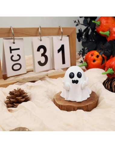 Figurita de Fantasma Halloween QINJIEJIE Decoración Resina 5.5cm