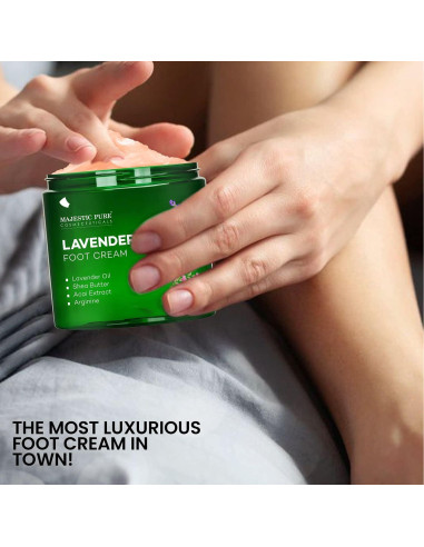 Crema para Pies Calentadora Majestic Pure 226.8 g - Aceite de Lavanda