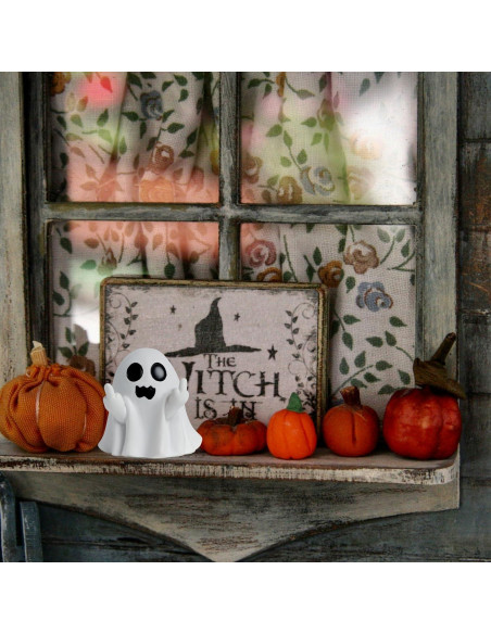 Figurita de Fantasma Halloween QINJIEJIE Decoración Resina 5.5cm