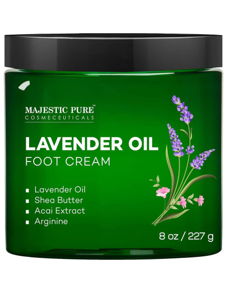 Crema para Pies Calentadora Majestic Pure 226.8 g - Aceite de Lavanda