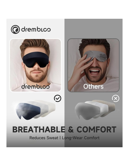 Máscara para dormir 3D Drembloo con espuma viscoelástica