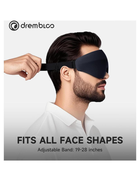Máscara para dormir 3D Drembloo con espuma viscoelástica