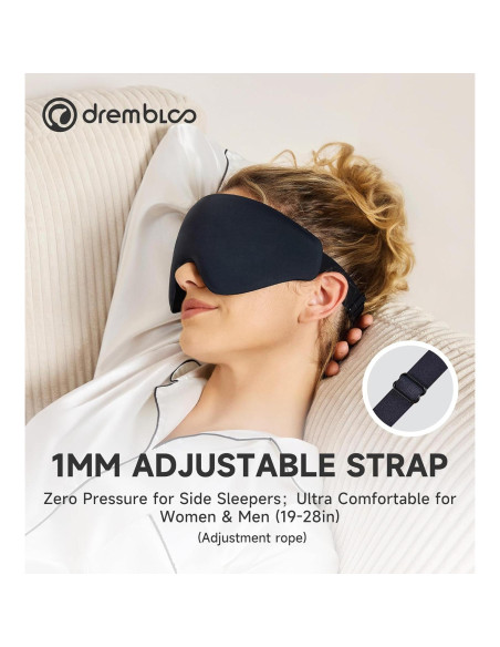 Máscara para dormir 3D Drembloo con espuma viscoelástica