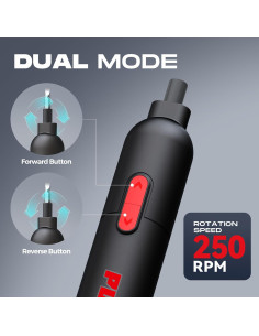 Destornillador Eléctrico Inalámbrico PUAODER 3.6V 20 Piezas 2