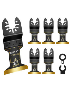 Cuchillas Oscilantes de Titanio Hiinny 6PCS para Metal y Madera