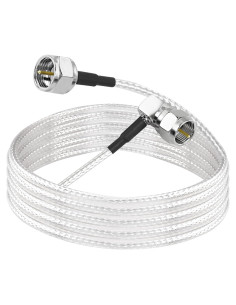 Cable Coaxial Digital MEIRIYFA 2m Tipo F Ángulo Recto 75 Ohm