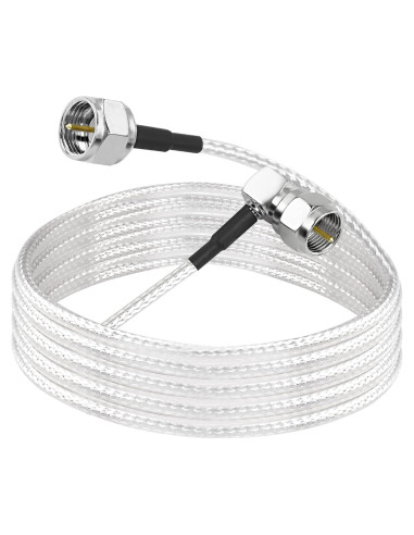 Cable Coaxial Digital MEIRIYFA 2m Tipo F Ángulo Recto 75 Ohm