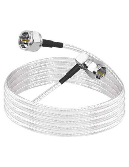 Cable Coaxial Digital MEIRIYFA 2m Tipo F Ángulo Recto 75 Ohm