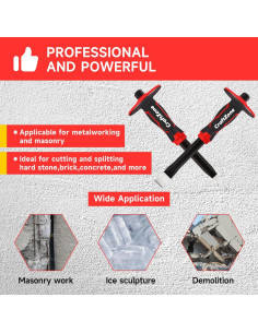 Juego de Cinceles de Masonería Craftzone 2 Piezas 300mm 2