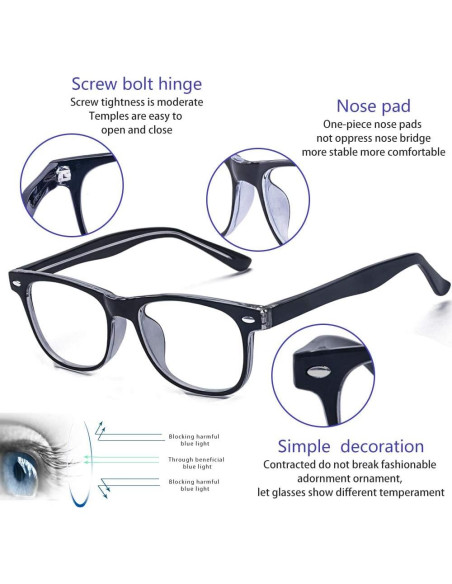 Gafas bloqueadoras de luz azul ALWAYSUV para niños 3-12 años