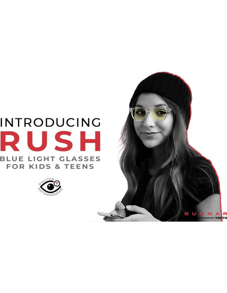 Gafas de luz azul GUNNAR Rush para niños 8-12 años - Lente clara