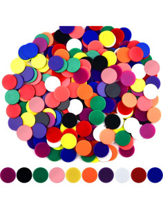 Fichas de Aprendizaje Coopay 200 Piezas 3.05 cm 10 Colores 2