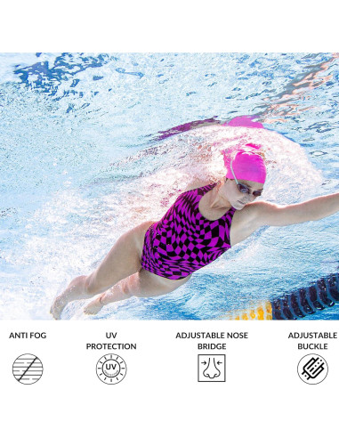 Gafas de Natación Antivaho Sporti -1.5D a -8.0D Unisex