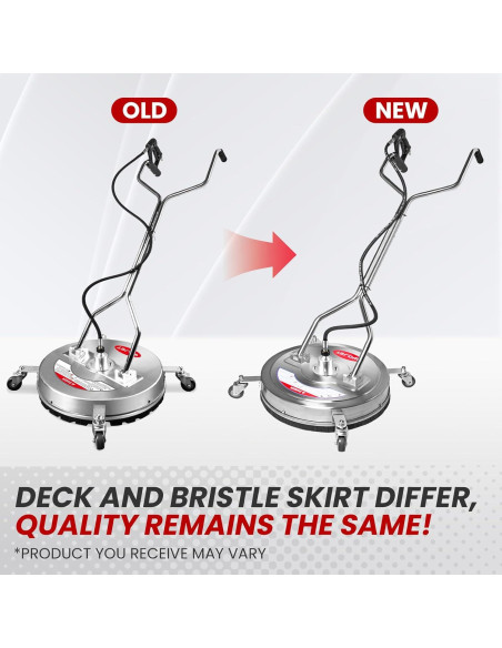 Limpiador de Superficies WOJET 20" Acero Inoxidable 4500 PSI