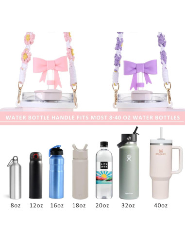 Juego de Accesorios para Stanley Cup PEGYOU - 5 Piezas Rosa