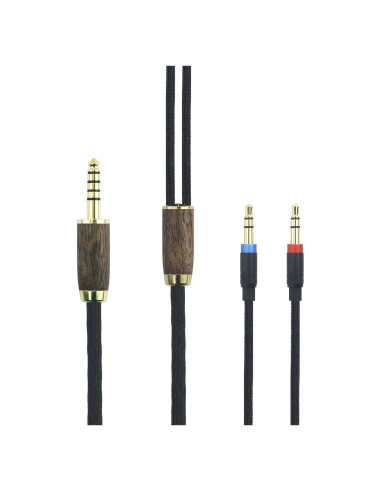 Cable Balanceado 4.4mm NewFantasia 3m Cobre Baño Plata para Hifiman