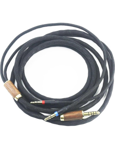 Cable Balanceado 4.4mm NewFantasia 3m Cobre Baño Plata para Hifiman