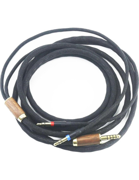 Cable Balanceado 4.4mm NewFantasia 3m Cobre Baño Plata para Hifiman