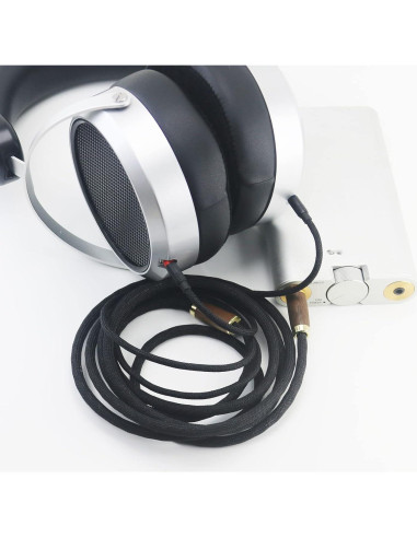 Cable Balanceado 4.4mm NewFantasia 3m Cobre Baño Plata para Hifiman