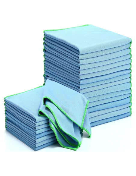 Paquete de 24 Paños de Microfibra Maxcheck 40x40cm Azul