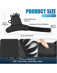 Guantes de Soporte para Muñeca NOWHYX con Pesas Ajustables 2