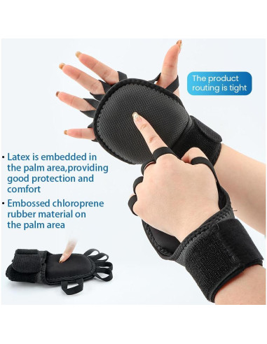 Guantes de Soporte para Muñeca NOWHYX con Pesas Ajustables