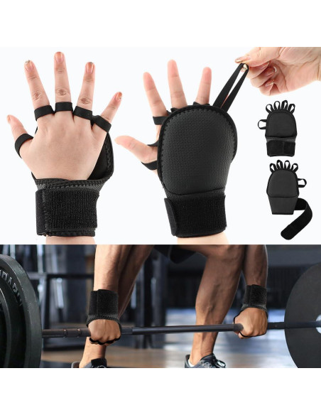 Guantes de Soporte para Muñeca NOWHYX con Pesas Ajustables