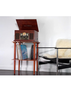 Soporte de Registro de Madera Victrola - Almacena 50 Discos 2