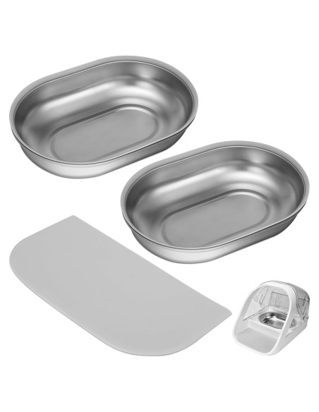 Juego de Cuencos de Acero Inoxidable YOIHABV con Alfombrilla