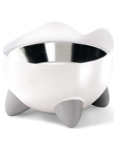 Plato Elevado para Gatos Catit PIXI Acero Inoxidable 14cm