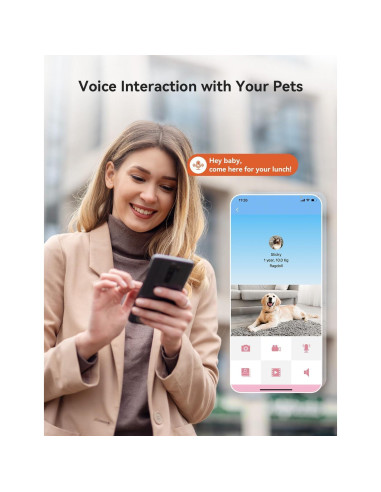 Dispensador Automático de Comida WOPET 7L con Cámara HD