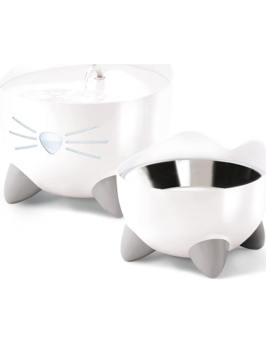 Plato Elevado para Gatos Catit PIXI Acero Inoxidable 14cm