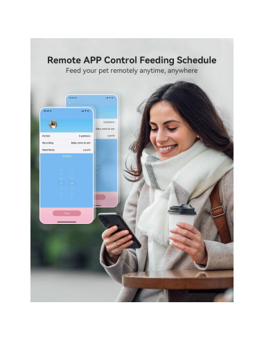 Dispensador Automático de Comida WOPET 7L con Cámara HD