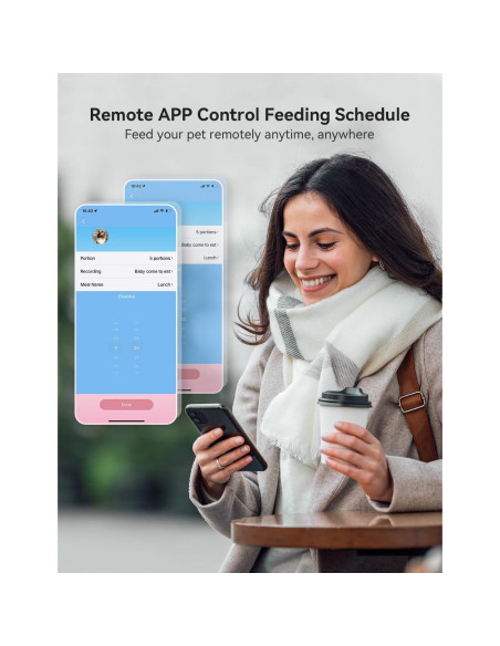 Dispensador Automático de Comida WOPET 7L con Cámara HD