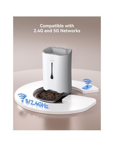 Dispensador Automático de Comida WOPET 7L con Cámara HD