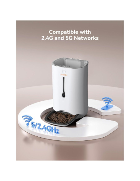 Dispensador Automático de Comida WOPET 7L con Cámara HD